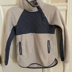 Abercrombie fleece quarter button up